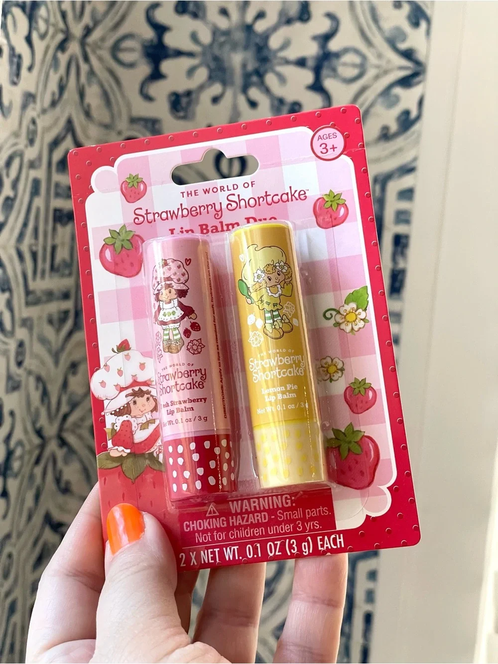 NIP Strawberry Shortcake sugar lip scrub & lip balm duo